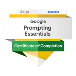 Google Prompting Essentials 修了バッジ